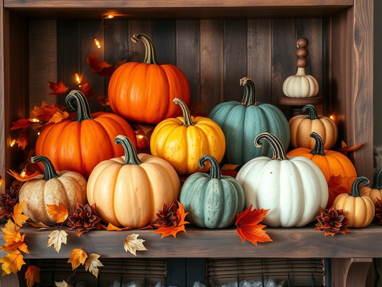 creative pumpkin displays