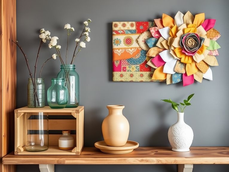 creative shelf decor upcycling