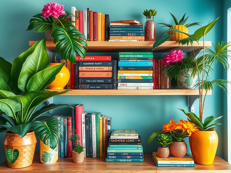 creative stacking of books