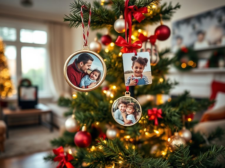 customizable decorative photo ornaments