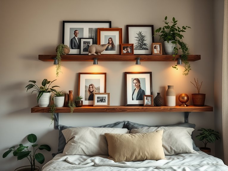 customizable memory display shelves