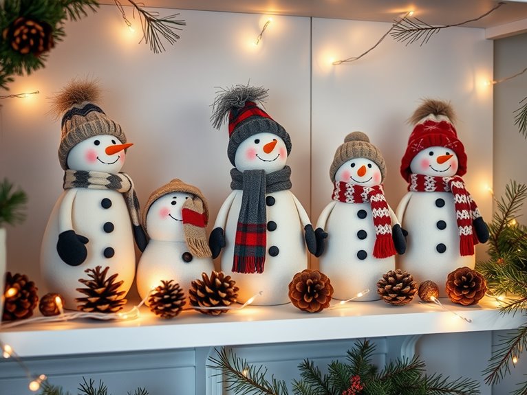 customized snowman collectibles