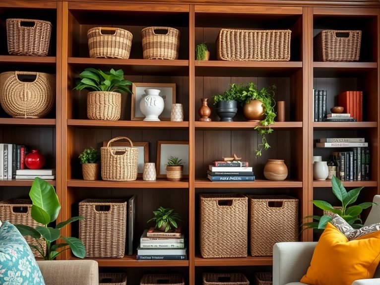 decorate with chic baskets