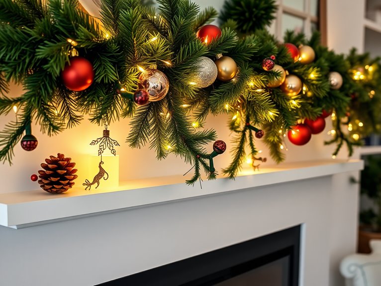 decorate with festive garland