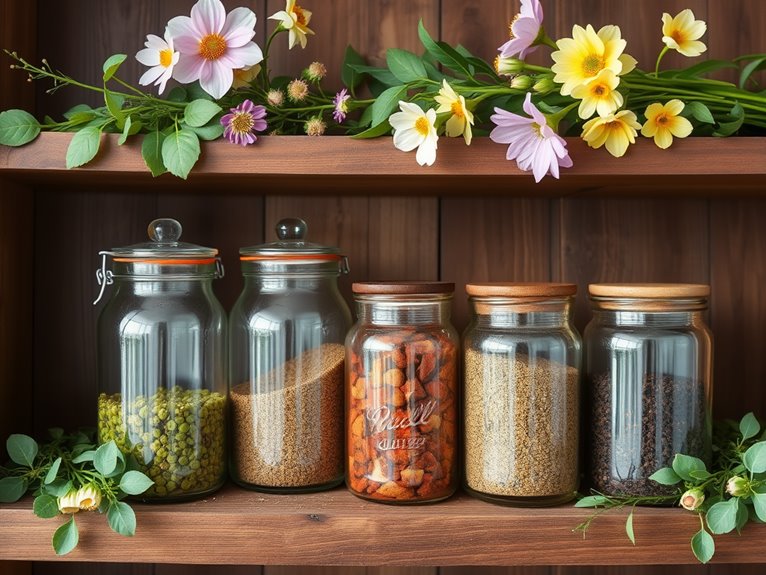 decorative antique glass containers