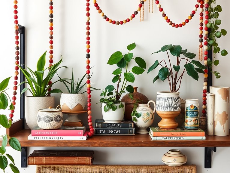 decorative beaded garland accents