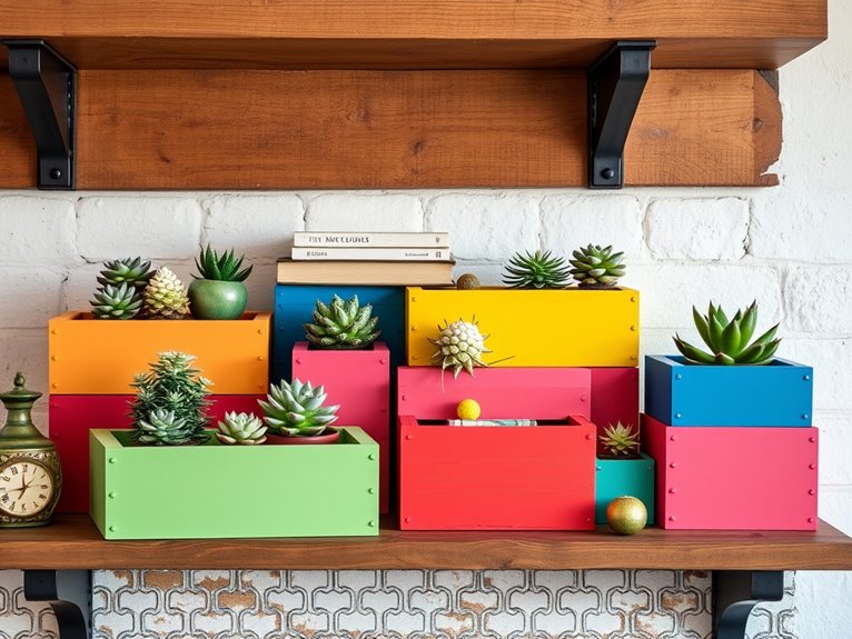 decorative handcrafted storage containers