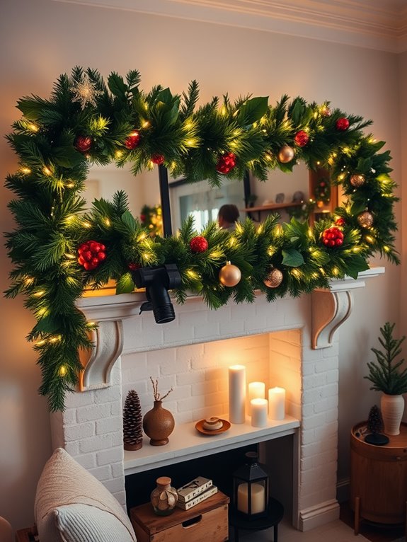 decorative holiday garland accents