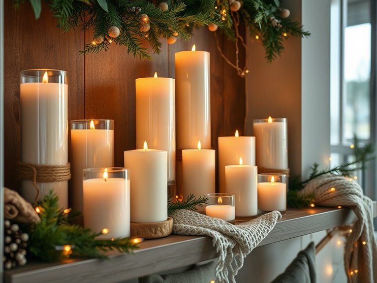 decorative multi tiered candles