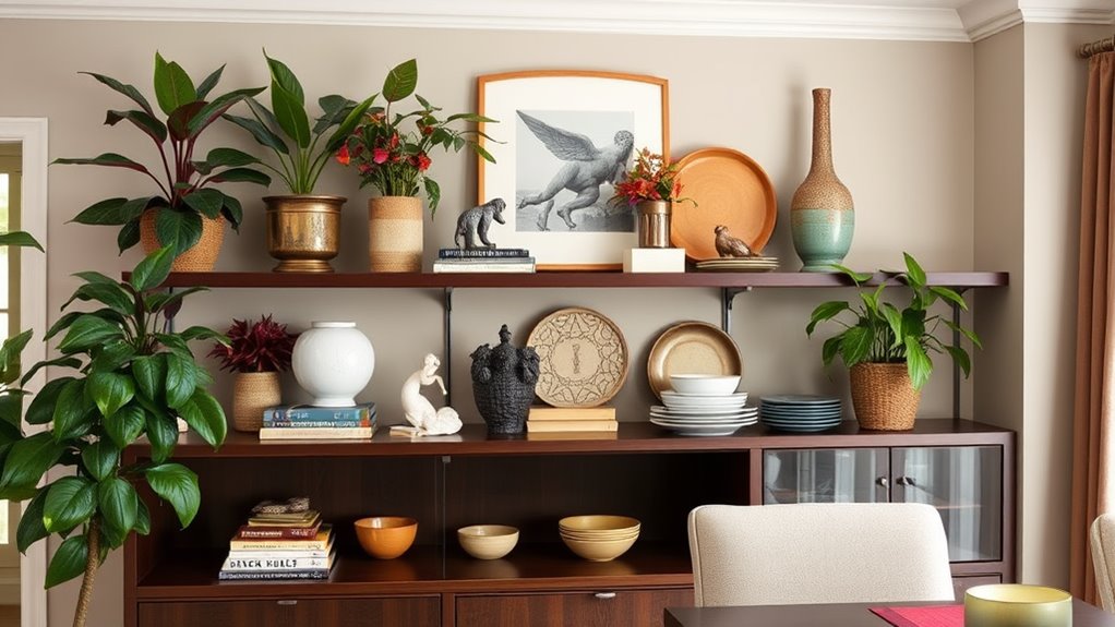 dining room shelf inspiration