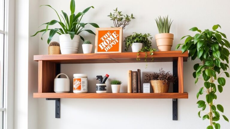 diy shelf using home depot