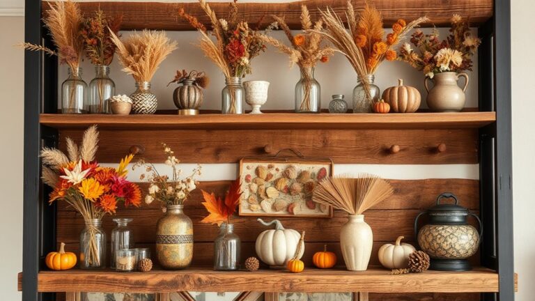 dried flowers for autumn decor