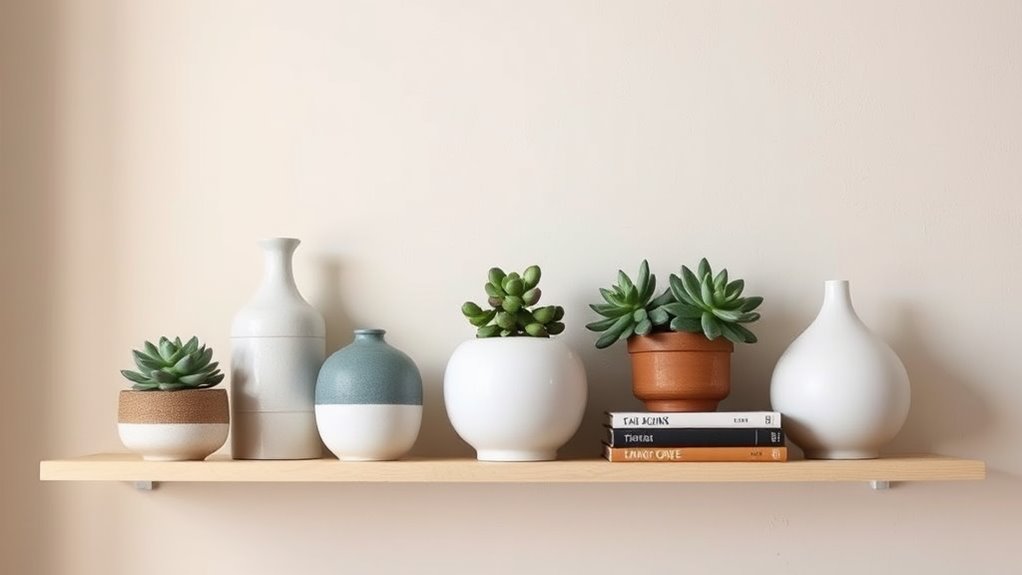 elegant diy shelf decor