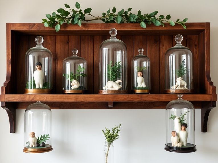elegant glass display domes