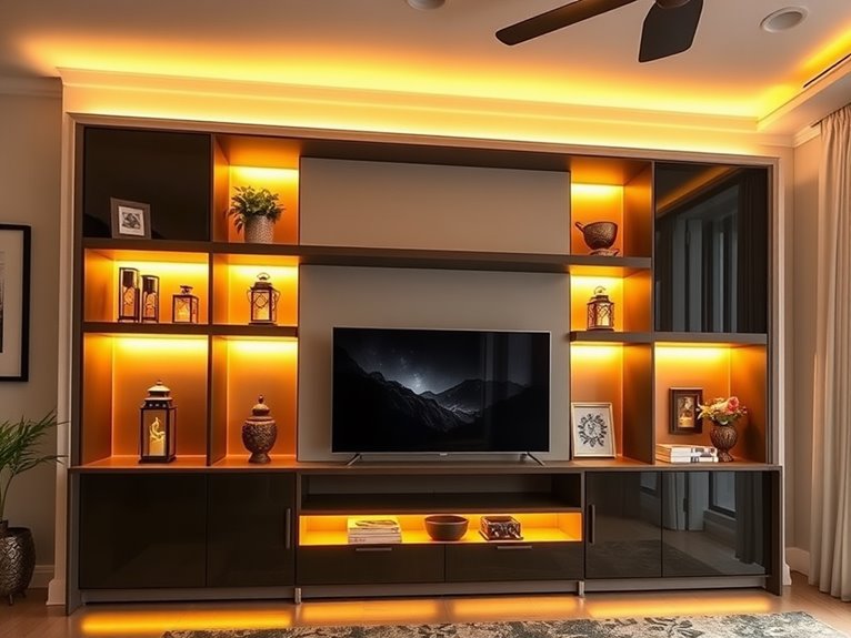 enhance ambiance with lighting