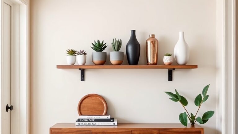 entryway floating shelf ideas