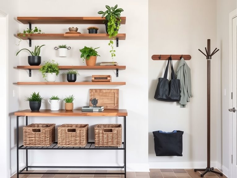 entryway shelf design options