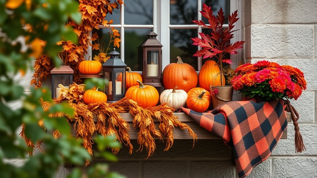 fall balcony decor ideas