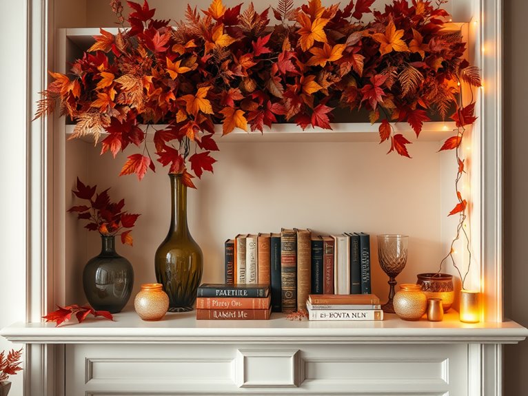 fall bookshelf organization tips