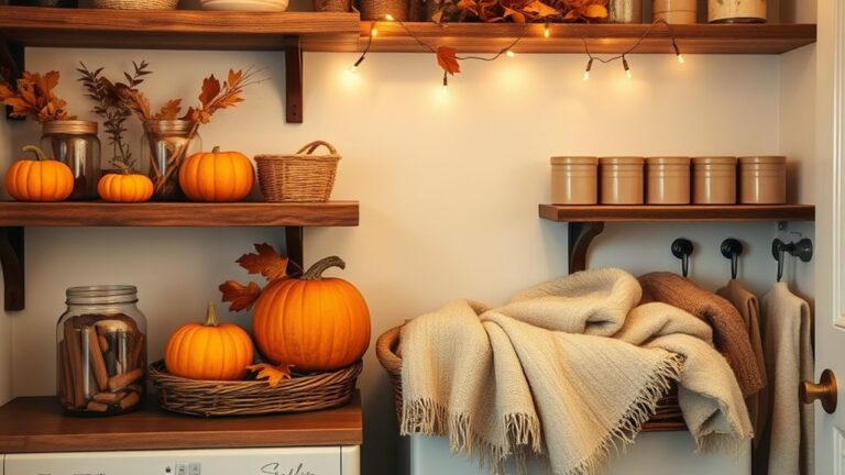 fall utility room decor