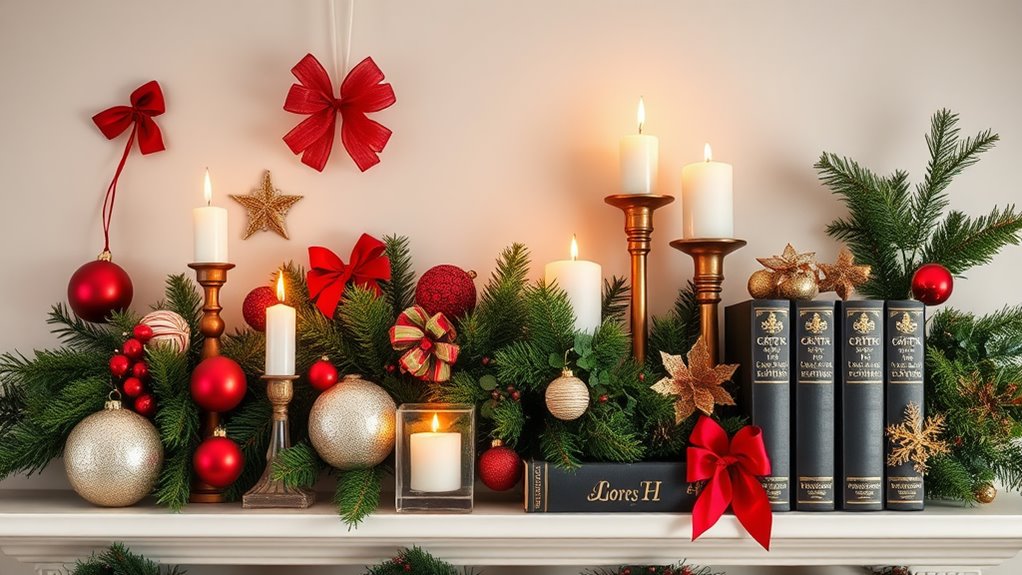 festive shelf decor tips