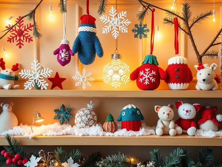handmade decorative holiday ornaments
