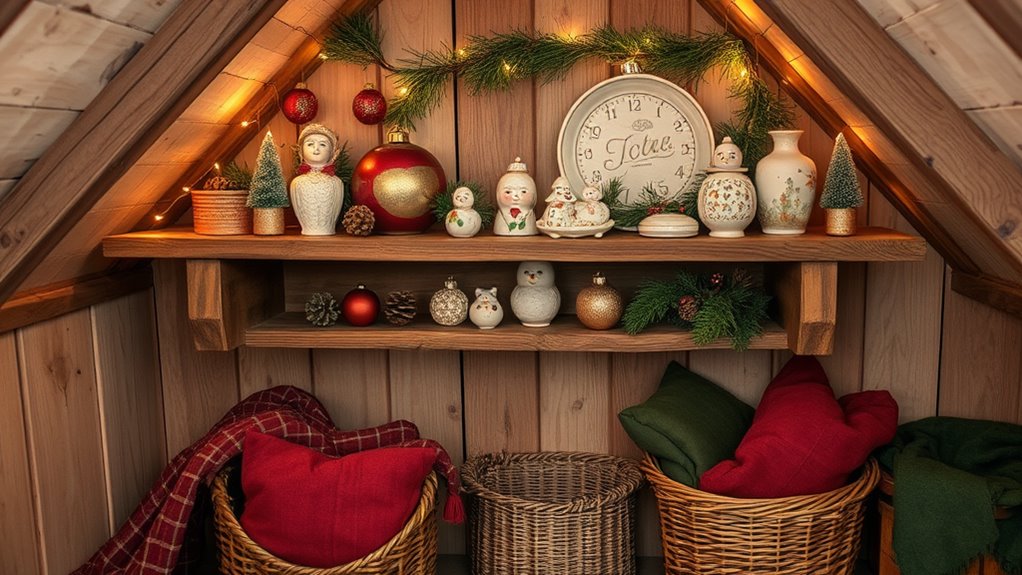 holiday attic shelf decor factors