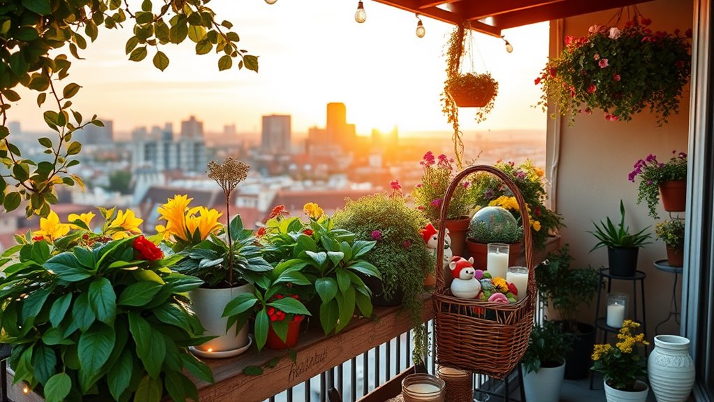 holiday balcony decor ideas