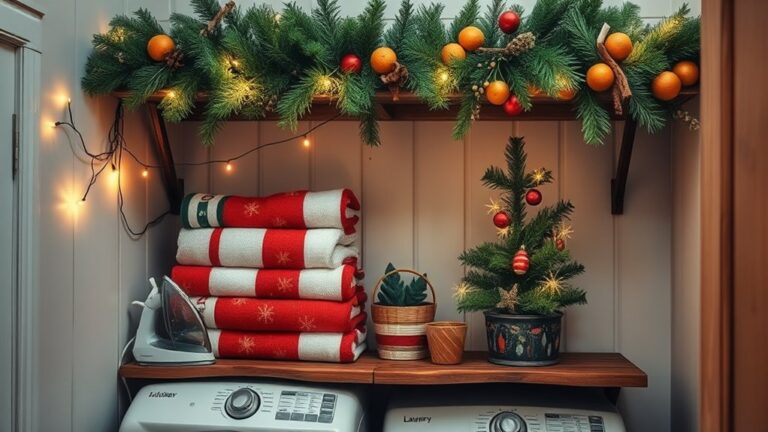 holiday laundry room decor