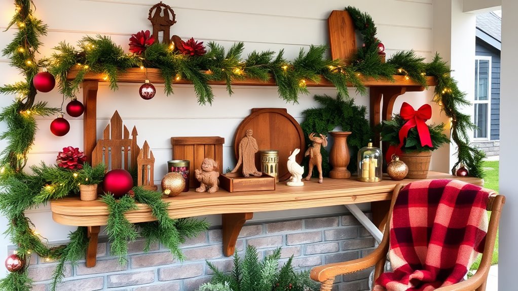 holiday porch decor selection