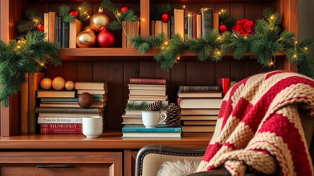 holiday shelf decor ideas