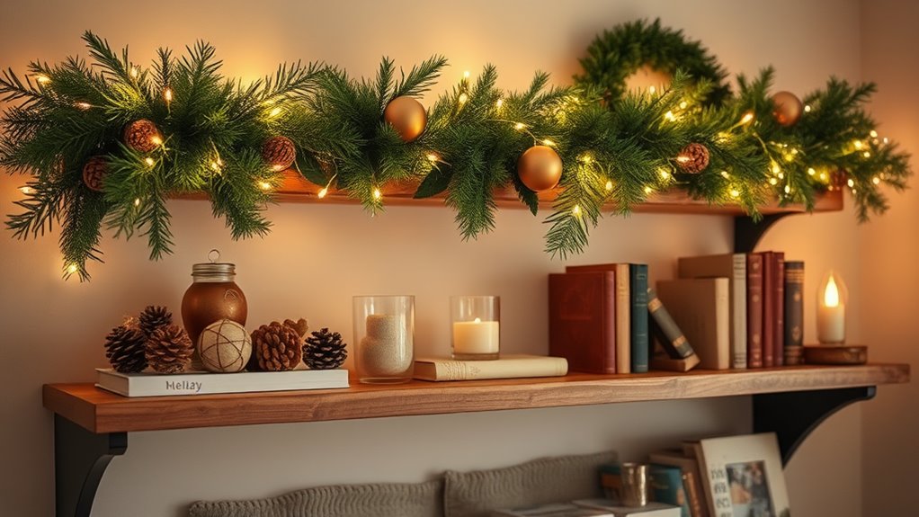 holiday shelf styling tips