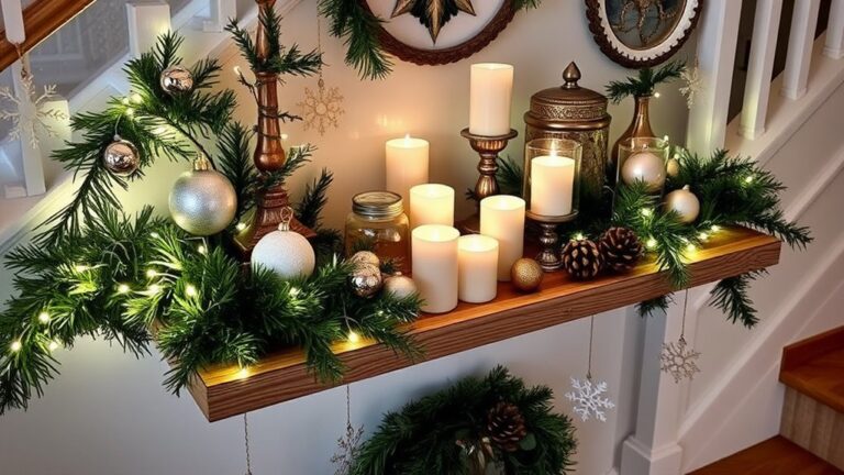 holiday staircase decor ideas