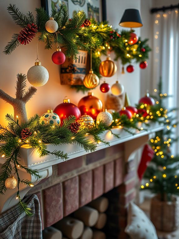 homemade holiday decoration showcases