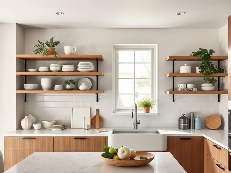 incorporate open shelving design