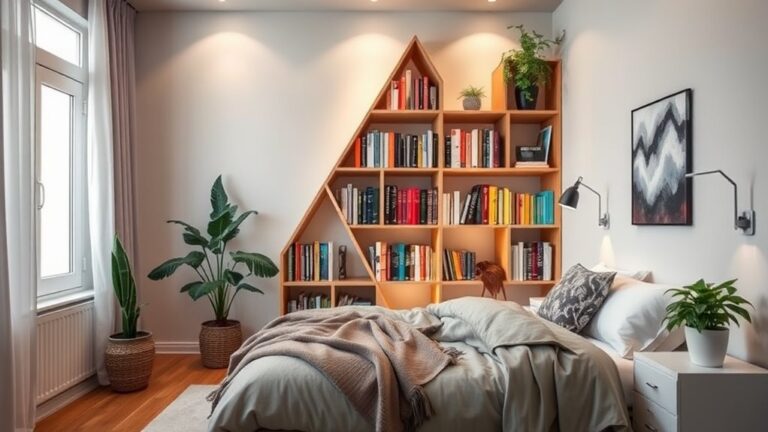 innovative bedroom bookshelf designs