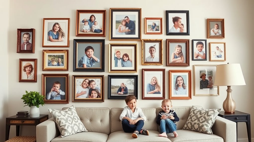 innovative family photo displays