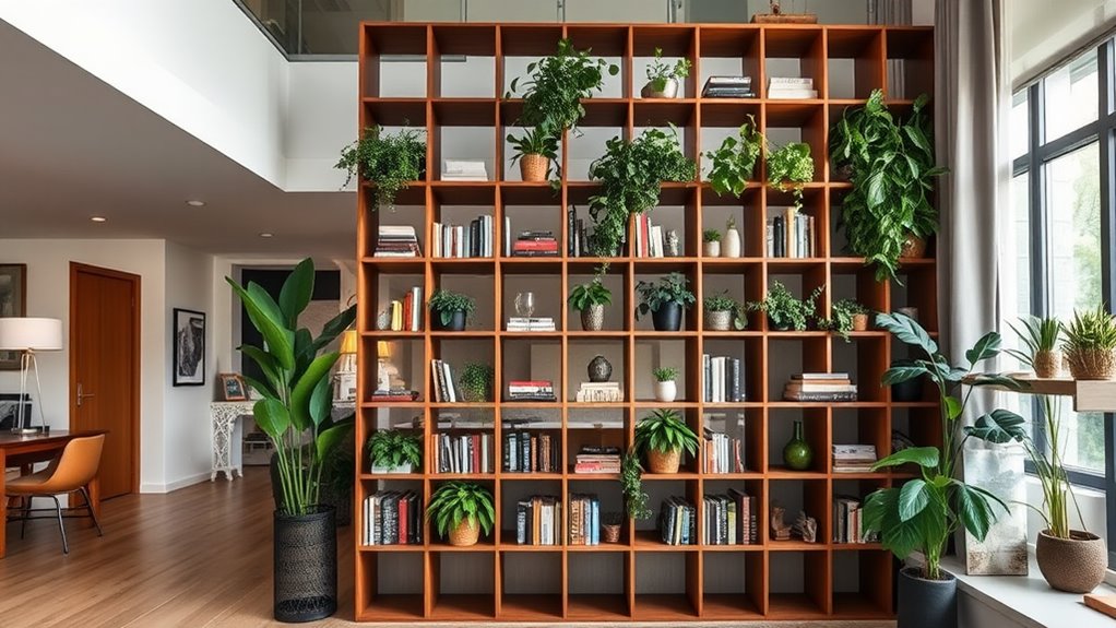 innovative shelf room dividers