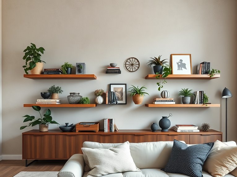 install stylish wall storage