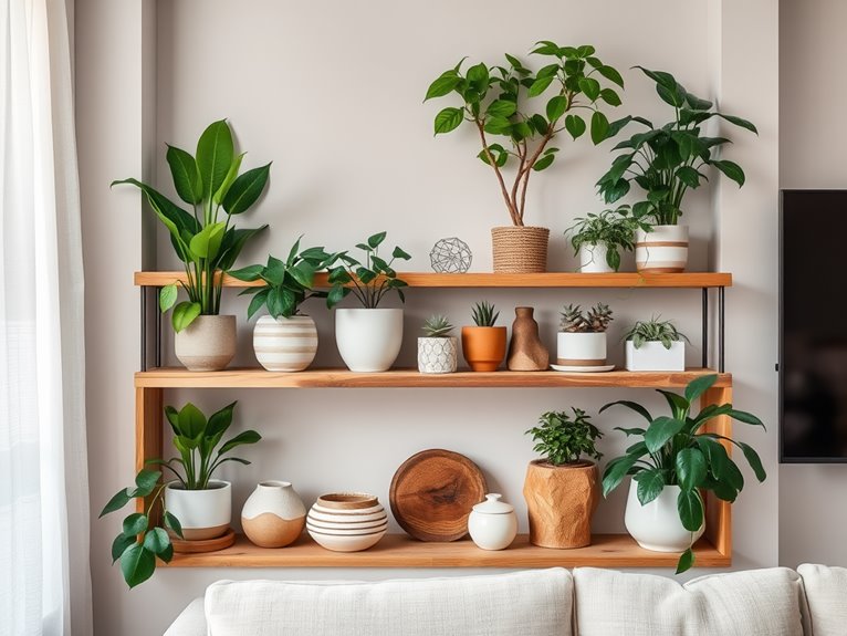 integrating live greenery indoors