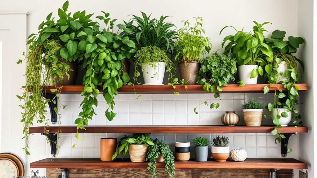 kitchen plant shelf ideas