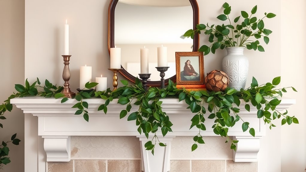 mantel shelf decoration inspiration