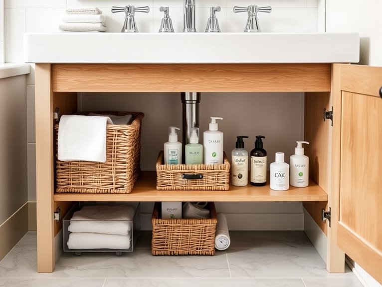 maximize under sink space