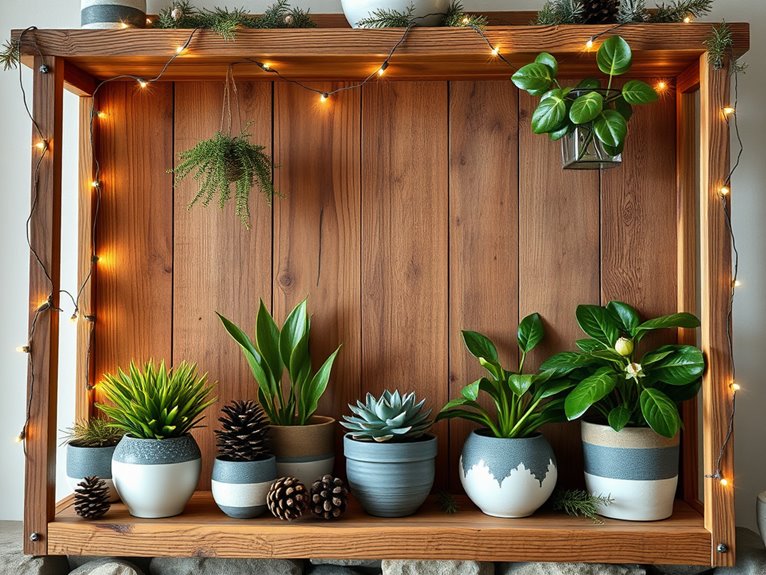 natural greenery home accents