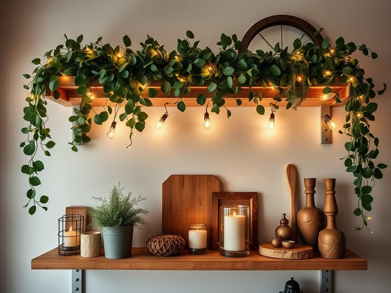 nature inspired greenery decor elements