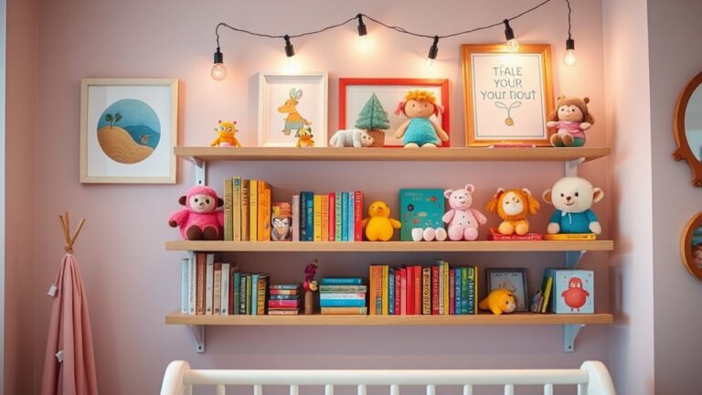 nursery shelf decor inspiration