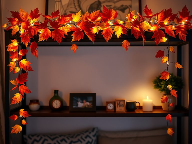 playful decorative foliage string