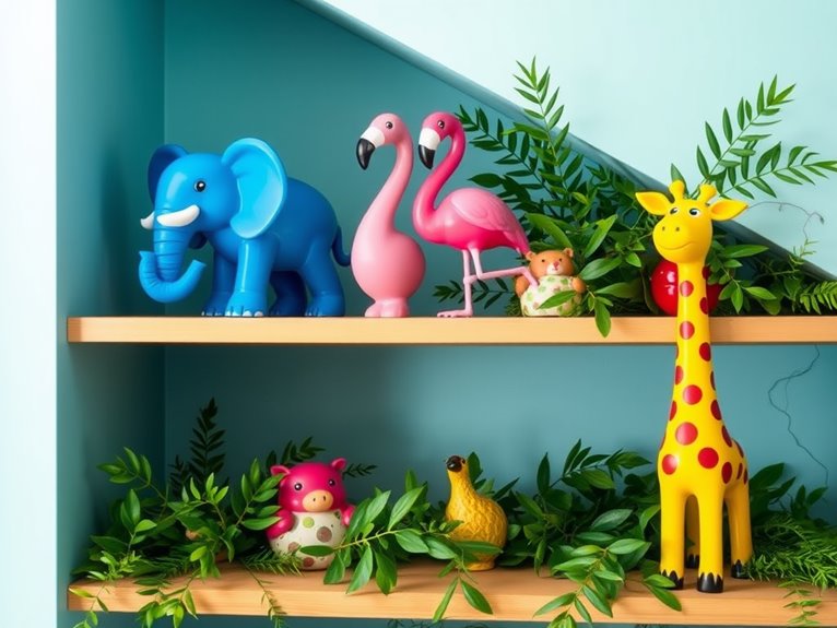 playful miniature animal sculptures