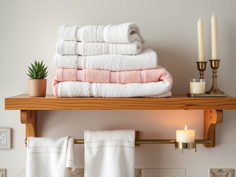 relaxing towel display ideas