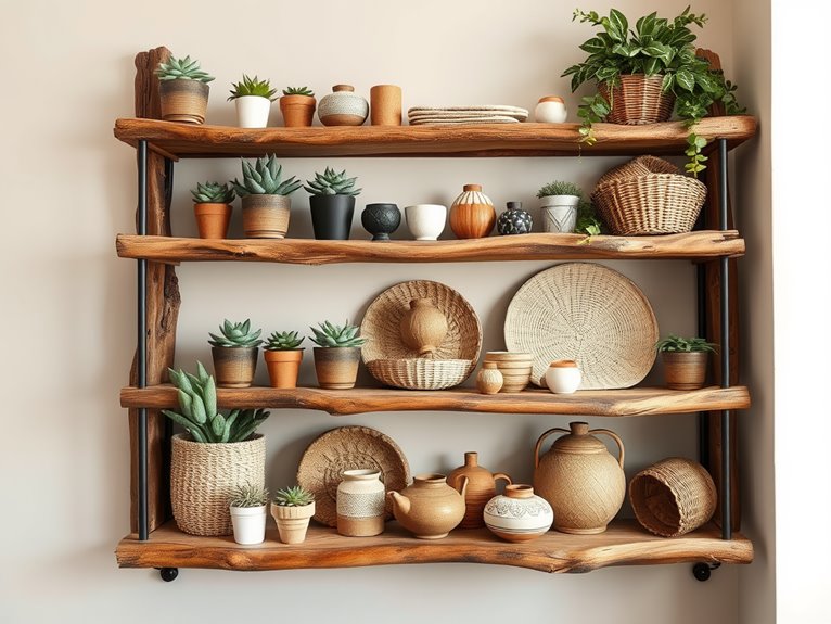 rustic driftwood storage solutions
